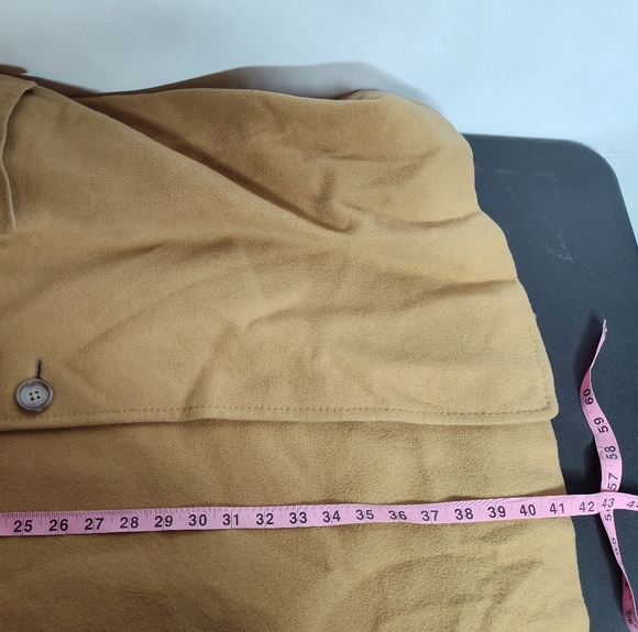 Vintage Kashlan Harry Shaffner and Marx Cashmere Wool Driving Coat saddle tan - Picture 12 of 13